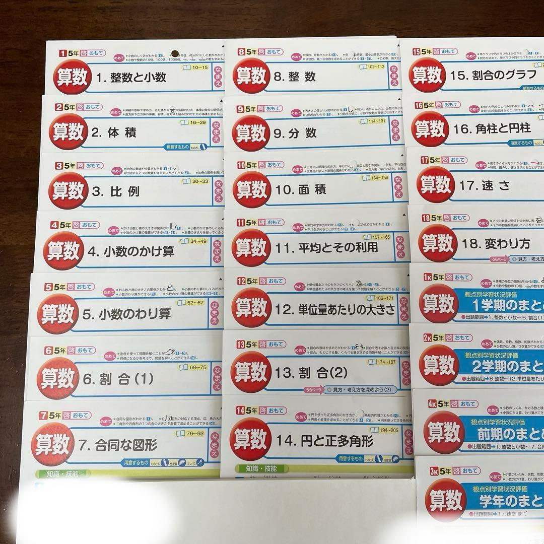 【最新版】小学5年　算数　カラーテスト　令和6年度　１年分