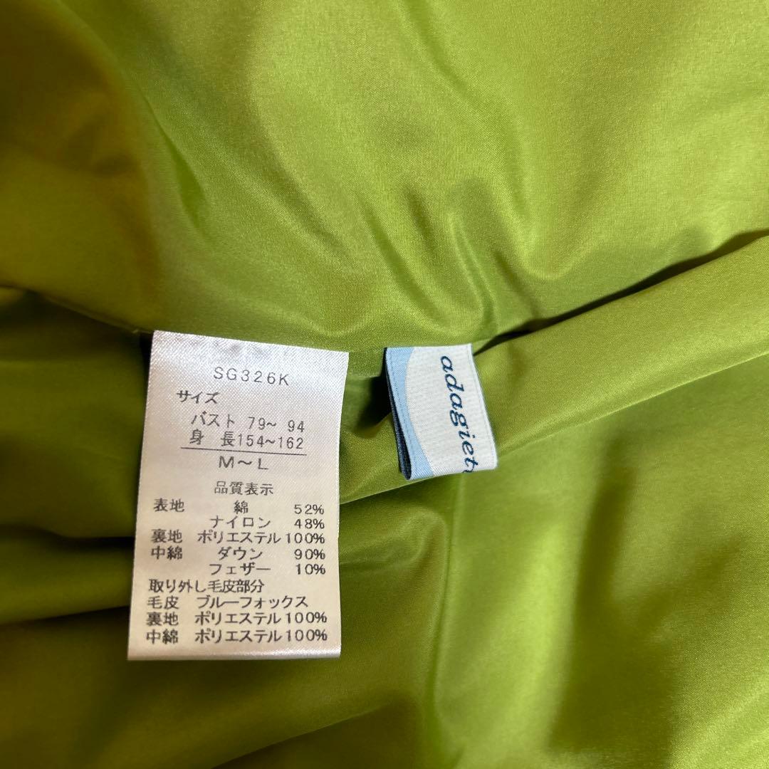 【新品未使用　高木ミンク】ブルーフォックスダウンベスト　フリーサイズ