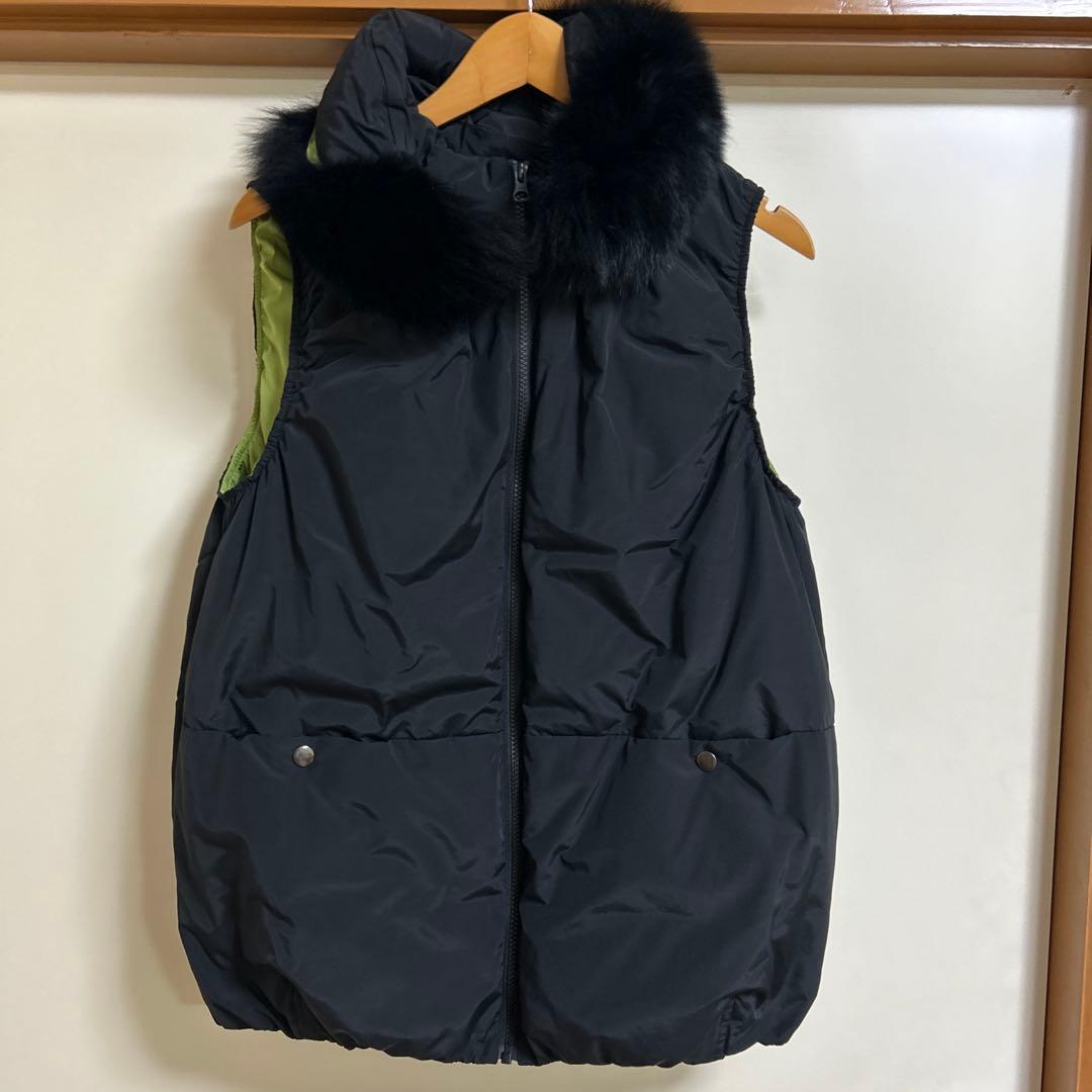 【新品未使用　高木ミンク】ブルーフォックスダウンベスト　フリーサイズ