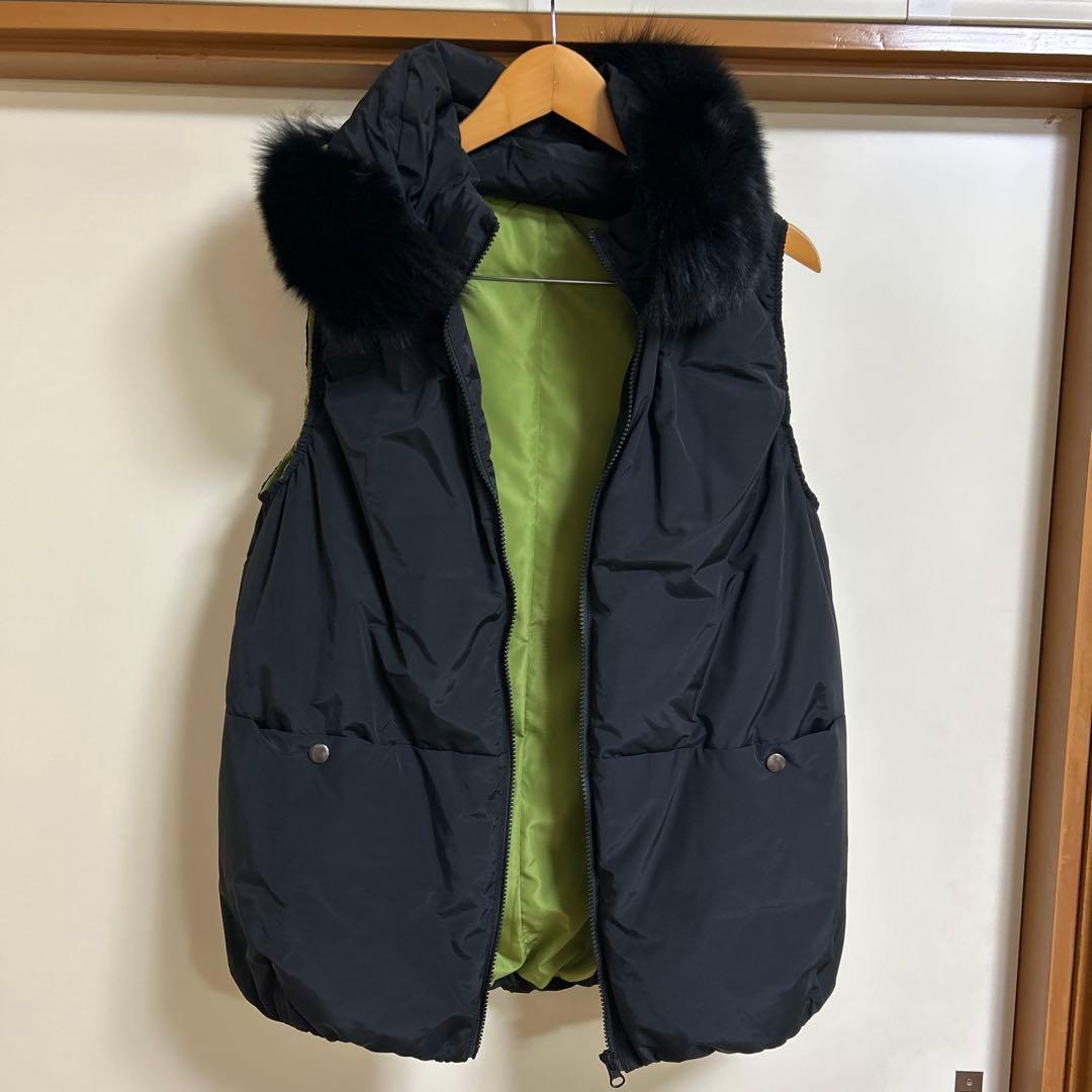 【新品未使用　高木ミンク】ブルーフォックスダウンベスト　フリーサイズ