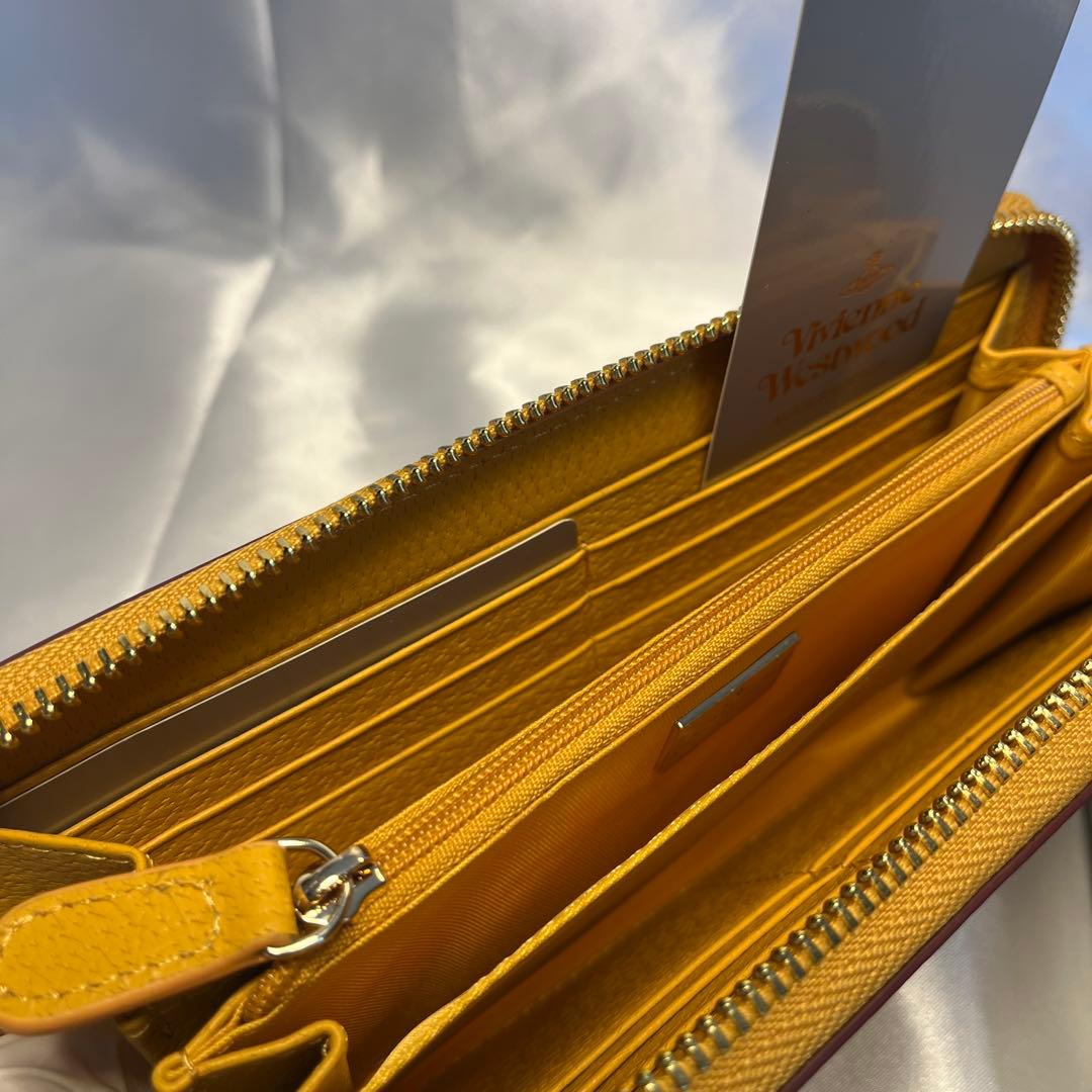 新品 Vivienne Westwood イエロー 長財布 縁起の良い黄色