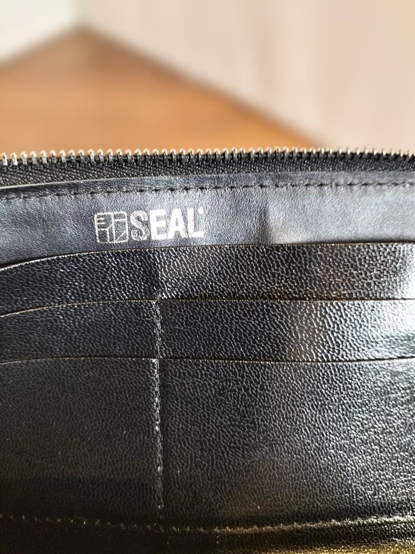 【新品未使用品】防水 SEAL シール L字ファスナー ウォレット 長財布　黒