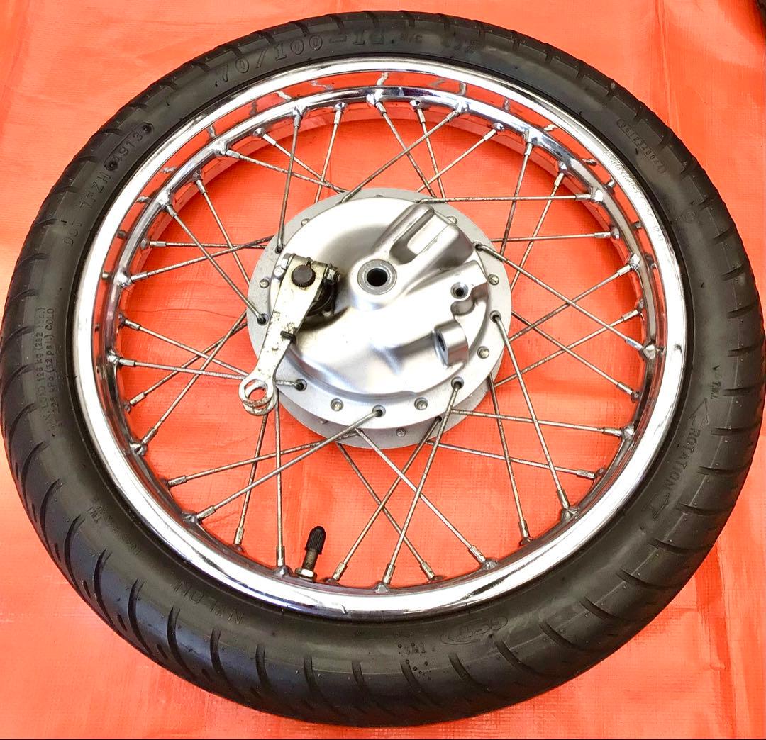 スーパーカブプロ【前・後ホイール】ブレーキパネル付 /クロスカブ50にも