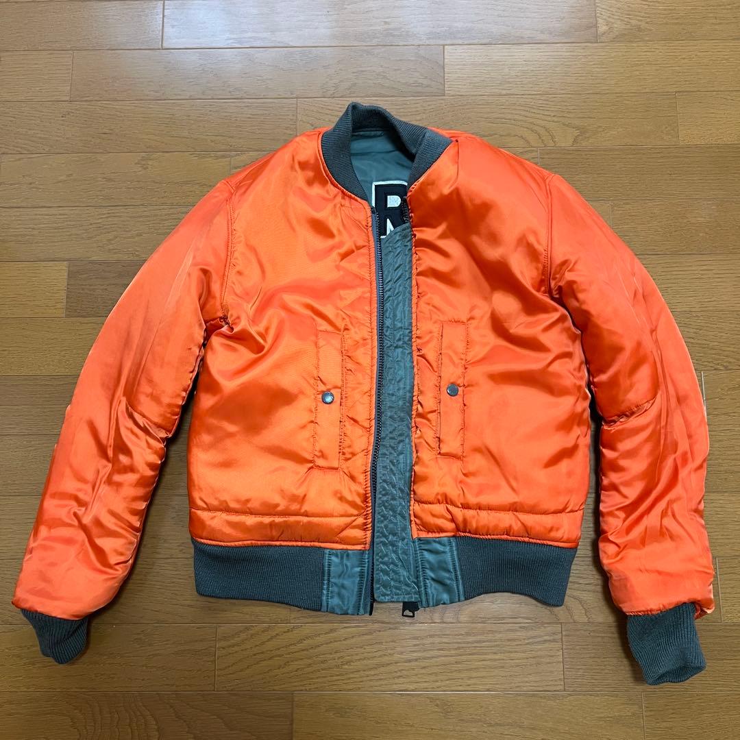 AVIREX MA-1 フライトジャケット アーチロゴ　リバーシブル