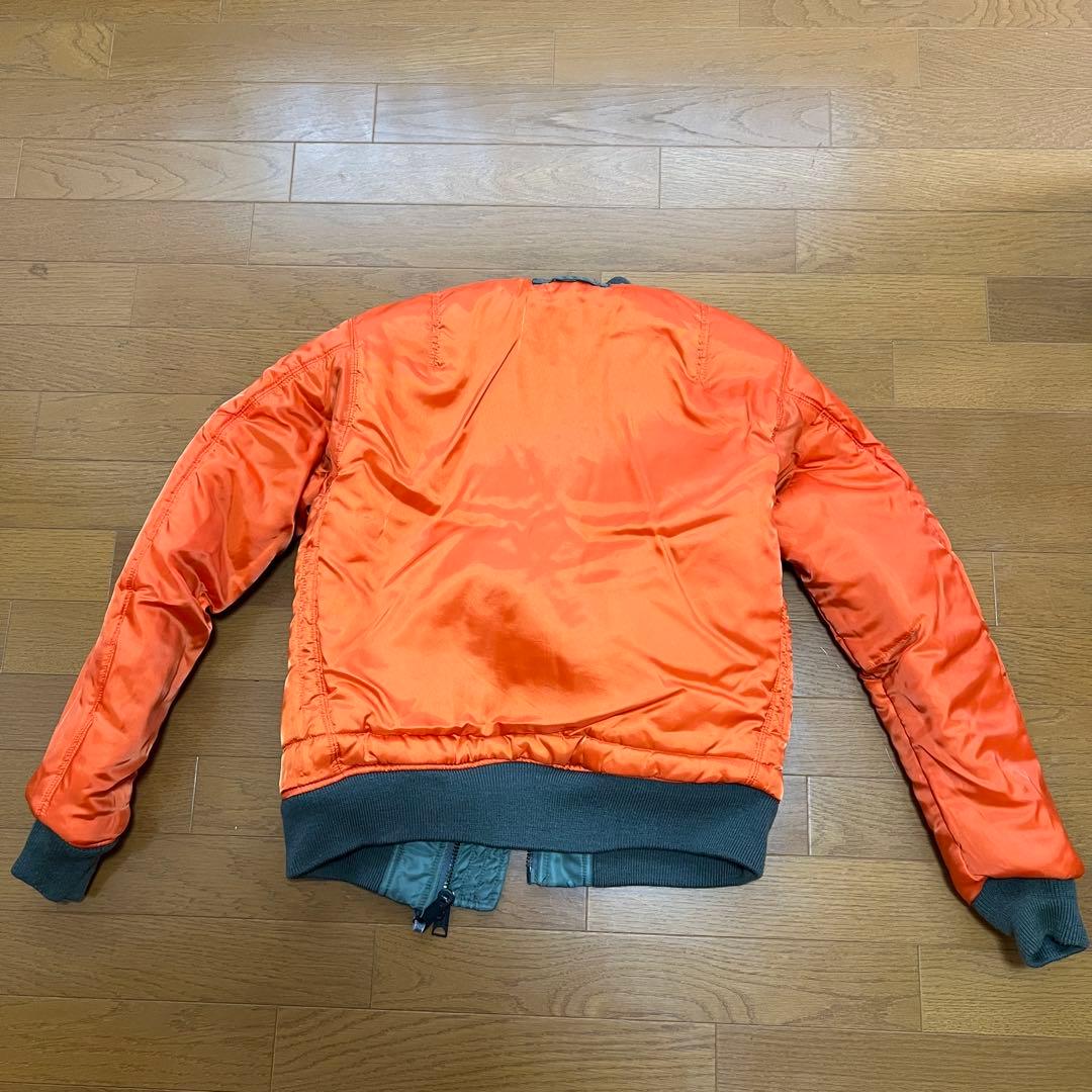 AVIREX MA-1 フライトジャケット アーチロゴ　リバーシブル