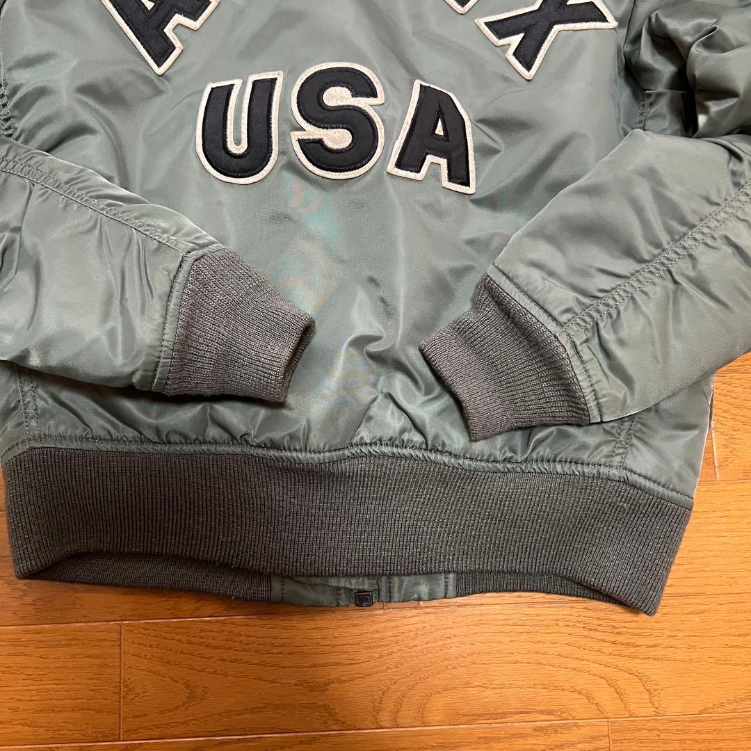 AVIREX MA-1 フライトジャケット アーチロゴ　リバーシブル