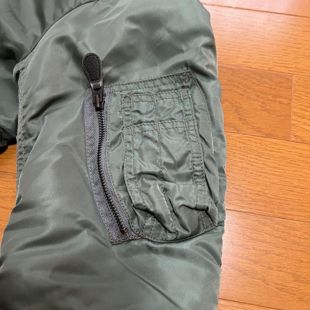 AVIREX MA-1 フライトジャケット アーチロゴ　リバーシブル