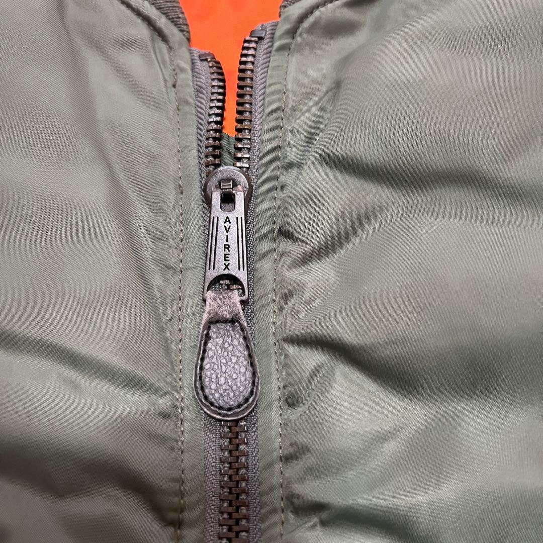 AVIREX MA-1 フライトジャケット アーチロゴ　リバーシブル