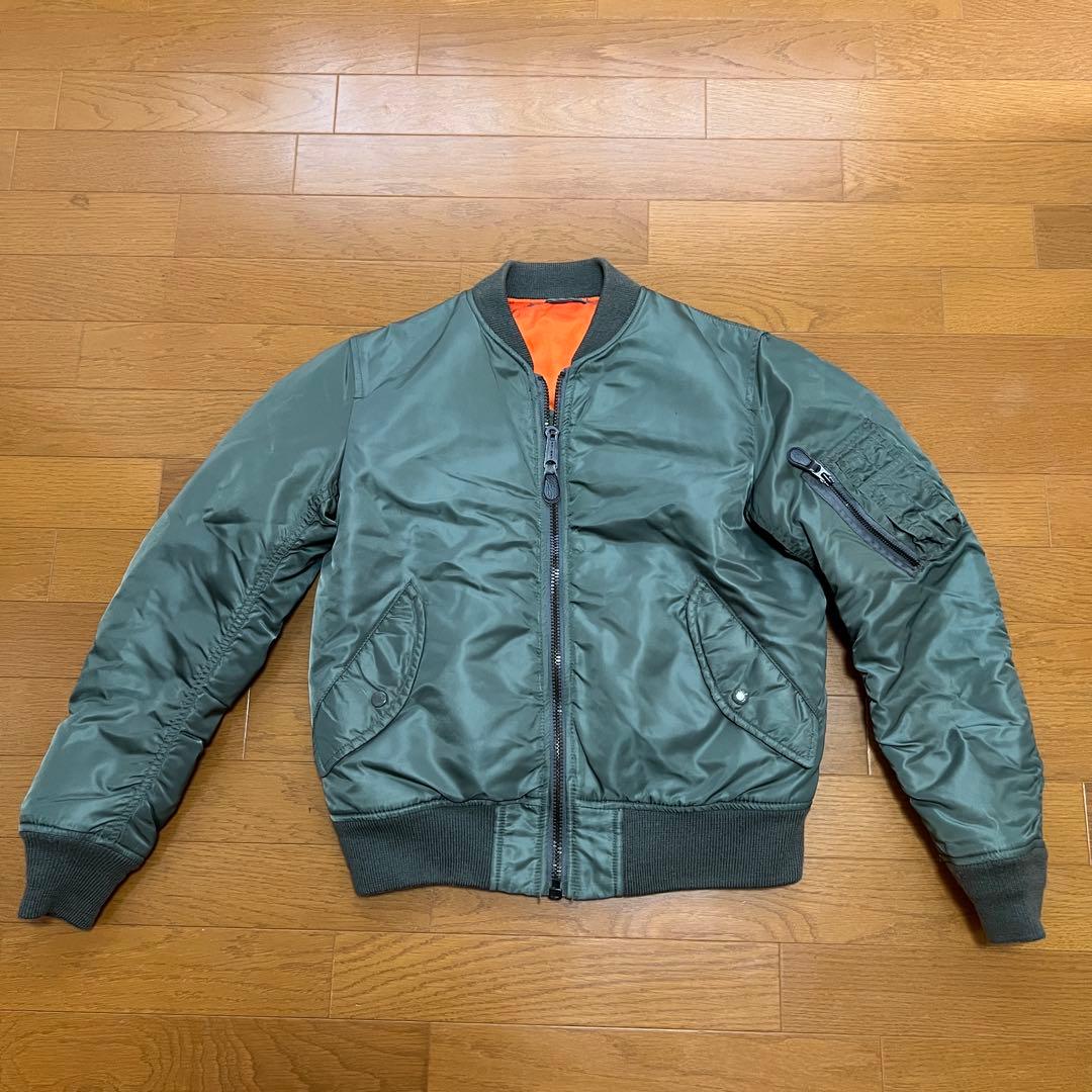 AVIREX MA-1 フライトジャケット アーチロゴ　リバーシブル