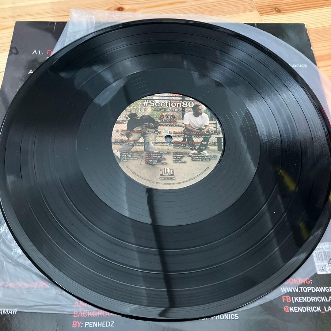 初回プレス黒盤 Kendrick Lamar Section 80 レコード