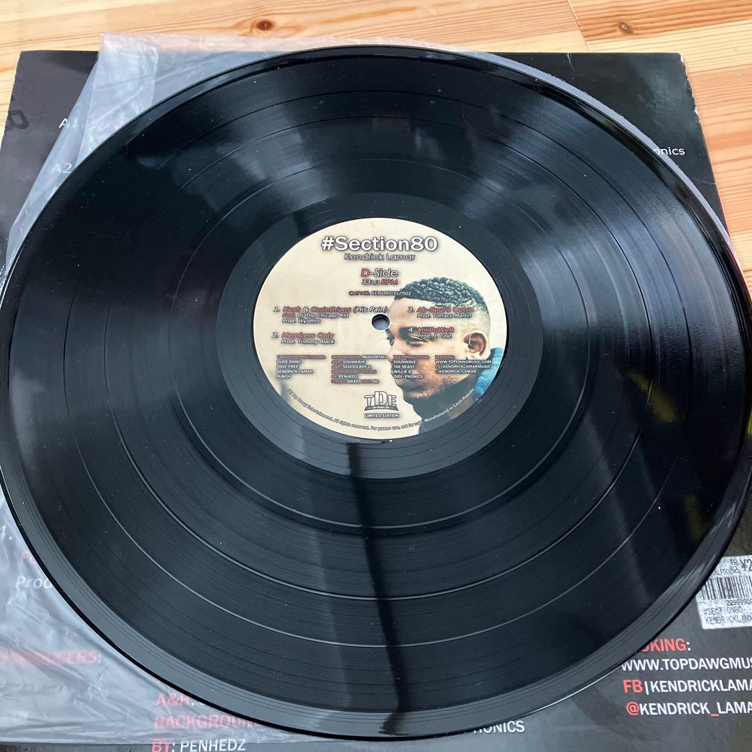 初回プレス黒盤 Kendrick Lamar Section 80 レコード