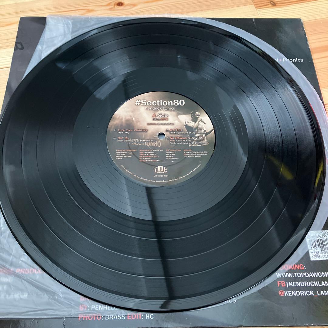 初回プレス黒盤 Kendrick Lamar Section 80 レコード