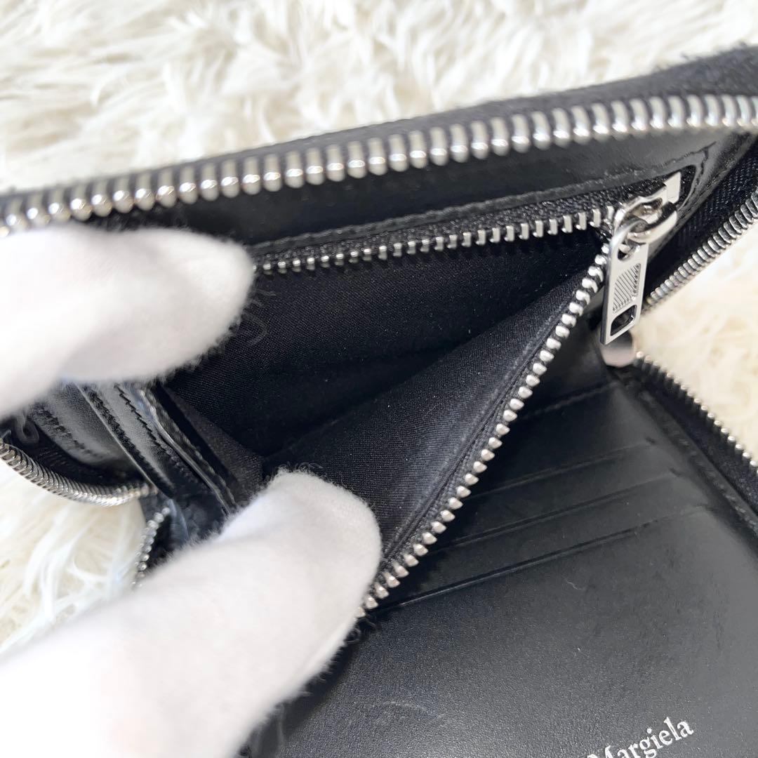 未使用級✨MAISON MARGIELA メゾンマルジェラ　二つ折り財布　レザー