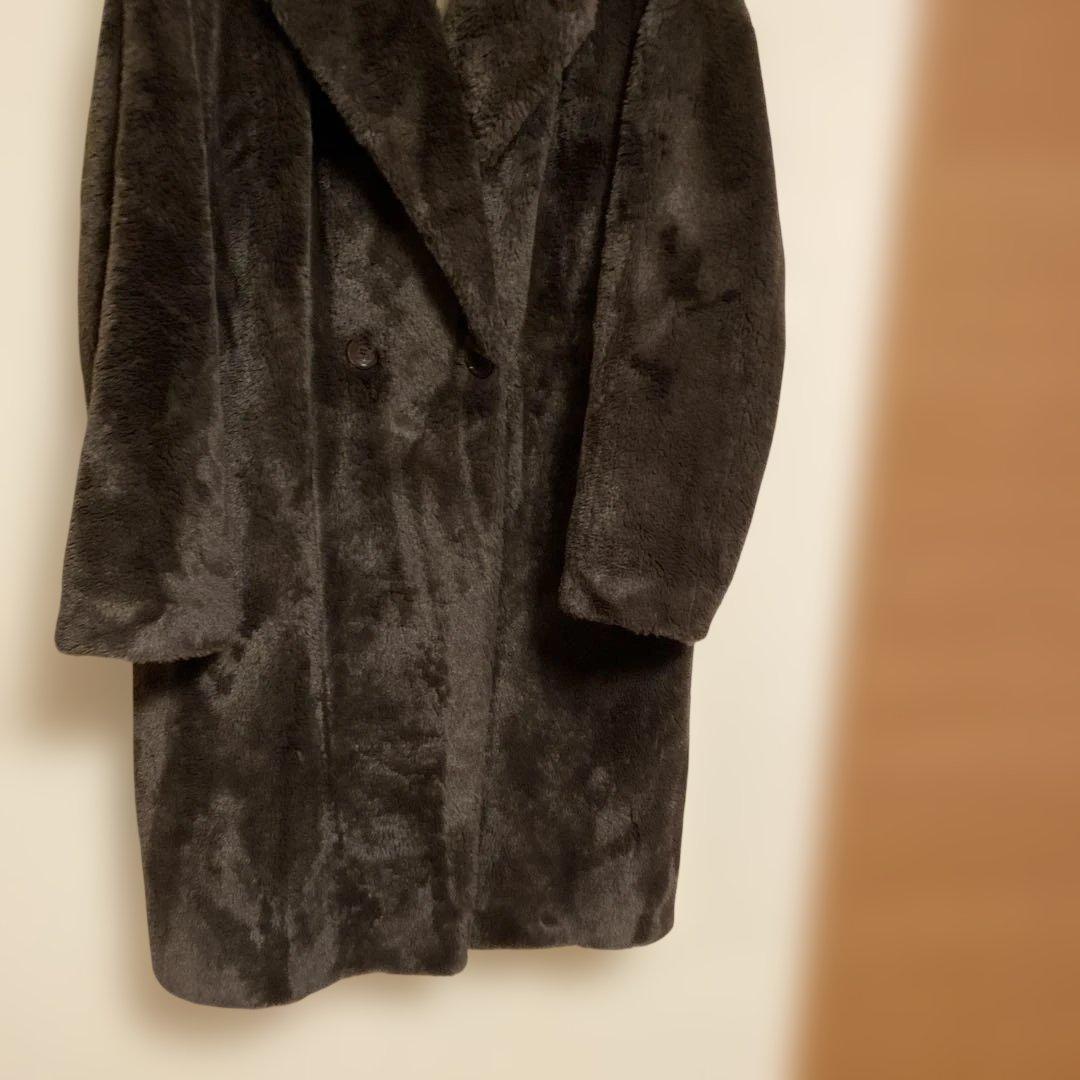 チーポー　超美品　Herno ダークブラウン ファーコート　40