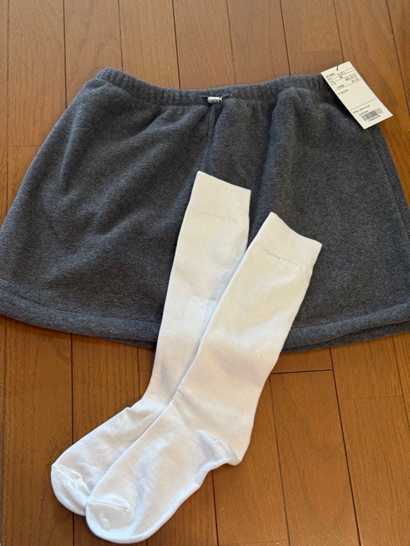 CANAL JEAN☆El marフリースミニスカート/靴下SET 新品✨