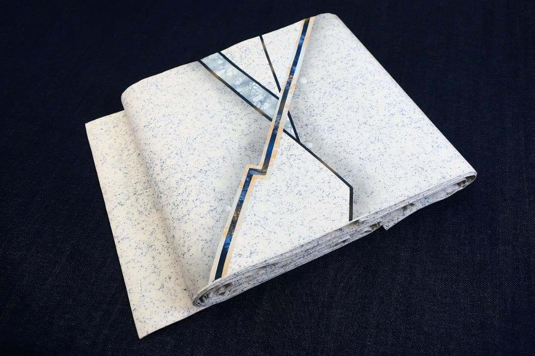 ★専用★未使用品 袋帯 洒落袋帯 白山紬地 抽象文 長さ4m69cm