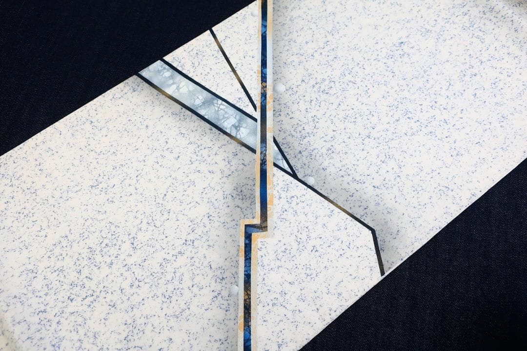 ★専用★未使用品 袋帯 洒落袋帯 白山紬地 抽象文 長さ4m69cm