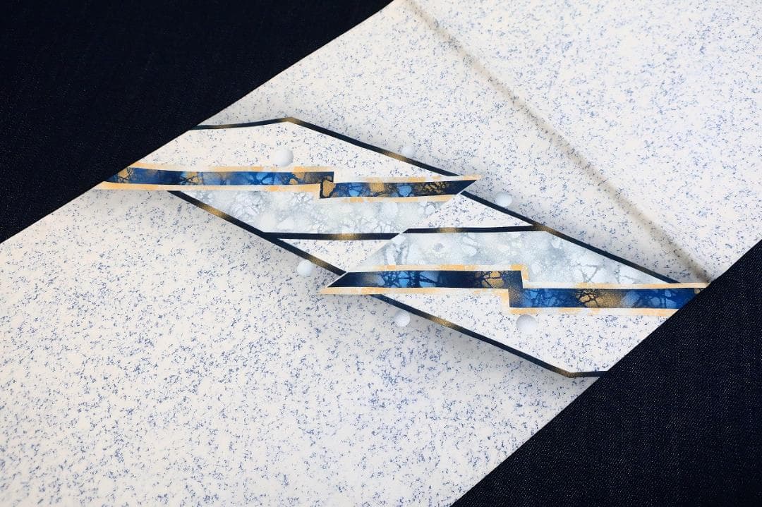 ★専用★未使用品 袋帯 洒落袋帯 白山紬地 抽象文 長さ4m69cm