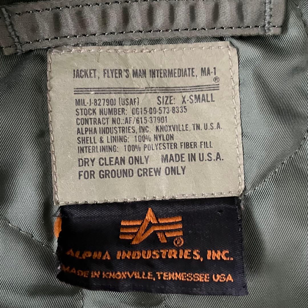 ALPHA INDUSTRIES MA-1 フライトジャケット X-Small