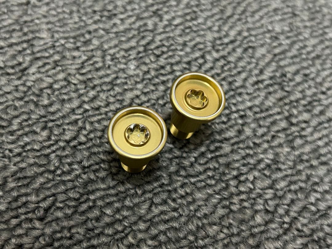 ゴールド ベイトリールパーツ 2個セット