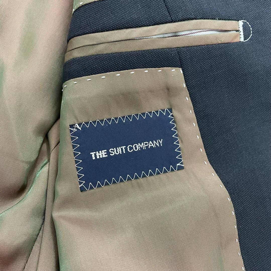 【ザスーツカンパニー】ビジネススーツ スーパー140ウール スリーピース　黒