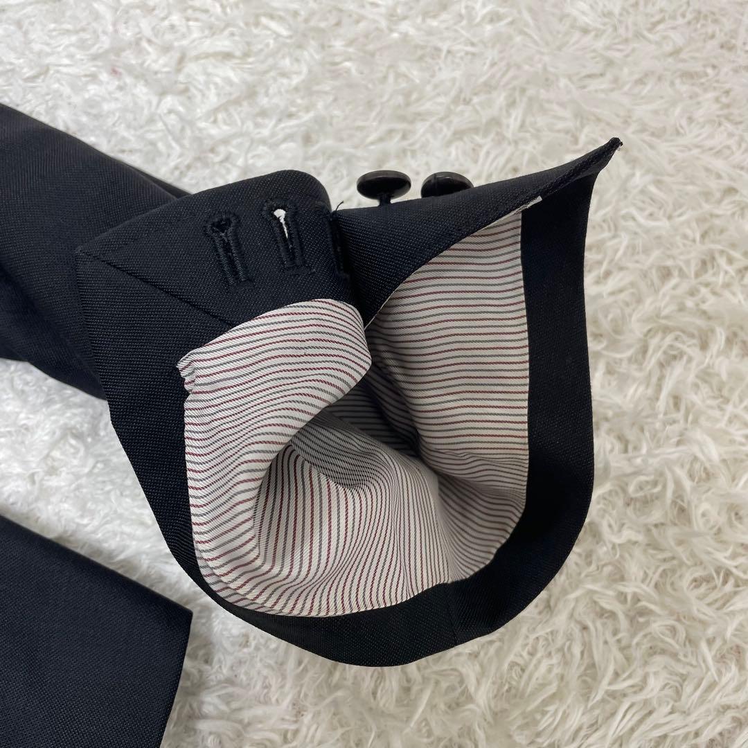 【ザスーツカンパニー】ビジネススーツ スーパー140ウール スリーピース　黒