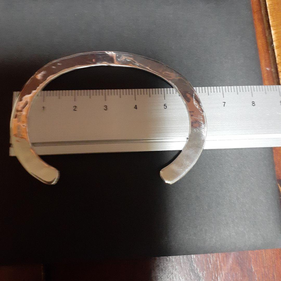 【美品】e.m. シルバーバングル　ab13