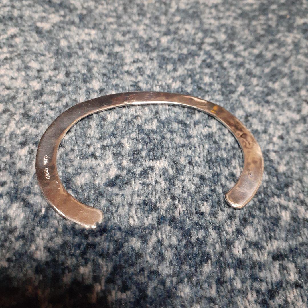 【美品】e.m. シルバーバングル　ab13