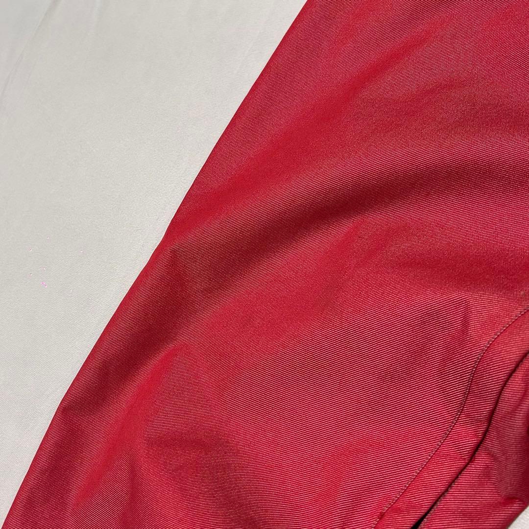 90s TECHNINE ナイロン シャイニーデニム バギー 刺繍 極太 光沢