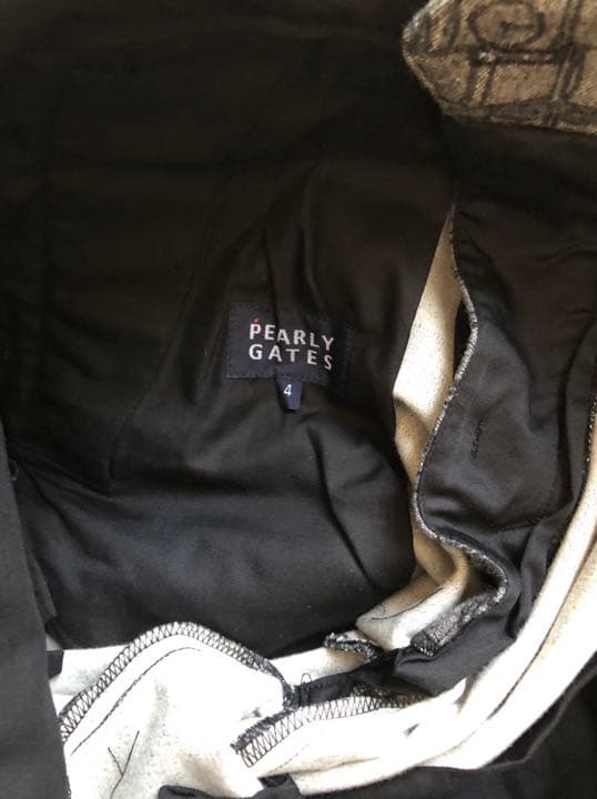 パーリーゲイツグレジャガード起毛仕上げパンツサイズ4