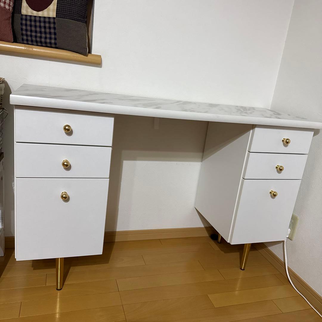 ★きなこ★フランフラン大理石ドレッサー&チェアセット