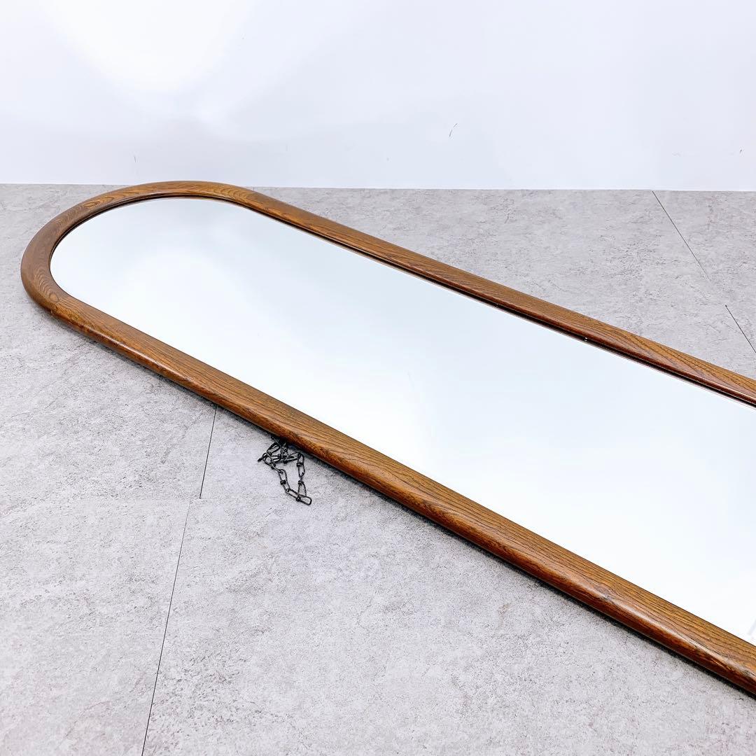 カリモク　 ウォール ミラー 姿見　 木製 壁掛け 鏡