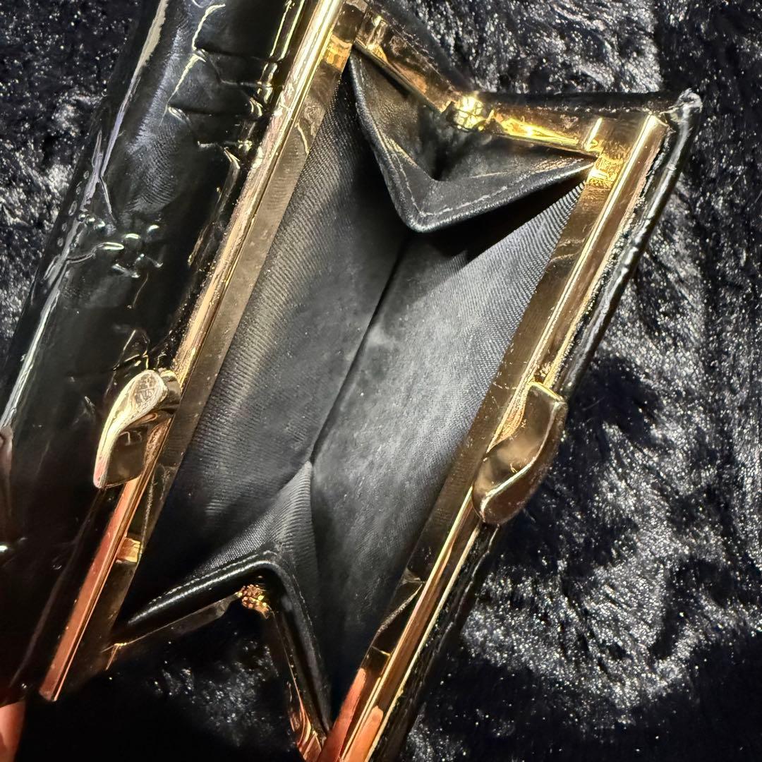 Vivienne Westwood 三つ折り財布 ブラック エナメル