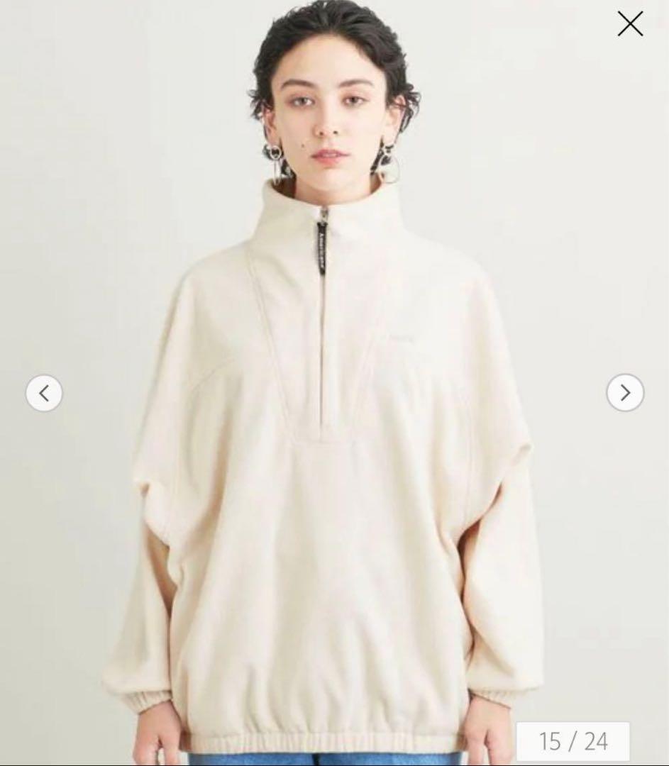 【別注】Americana アメリカーナ フリース　ハーフジップ　プルオーバー