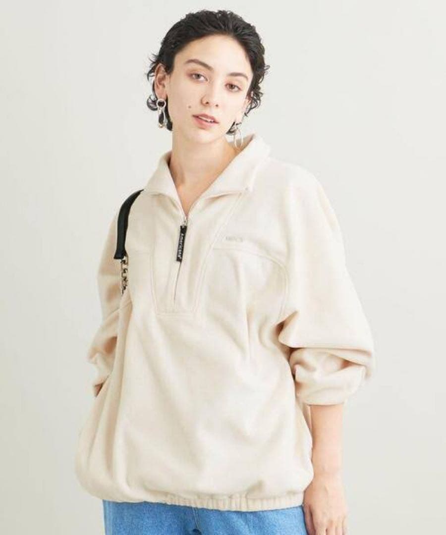 【別注】Americana アメリカーナ フリース　ハーフジップ　プルオーバー