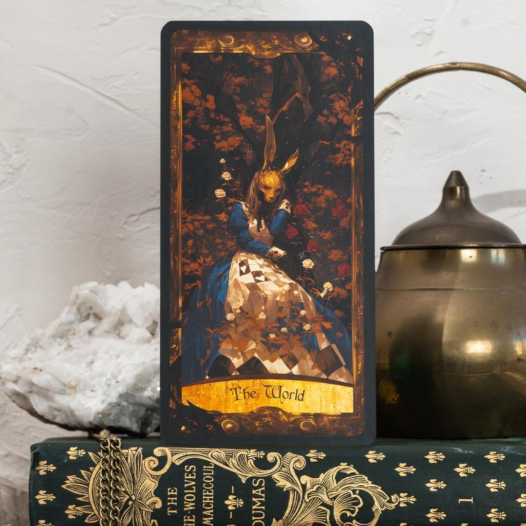 【正規品タロットカード】超美麗✨希少インディーズ✨ダークなアリスの世界のデッキ