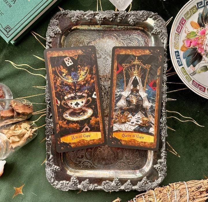 【正規品タロットカード】超美麗✨希少インディーズ✨ダークなアリスの世界のデッキ