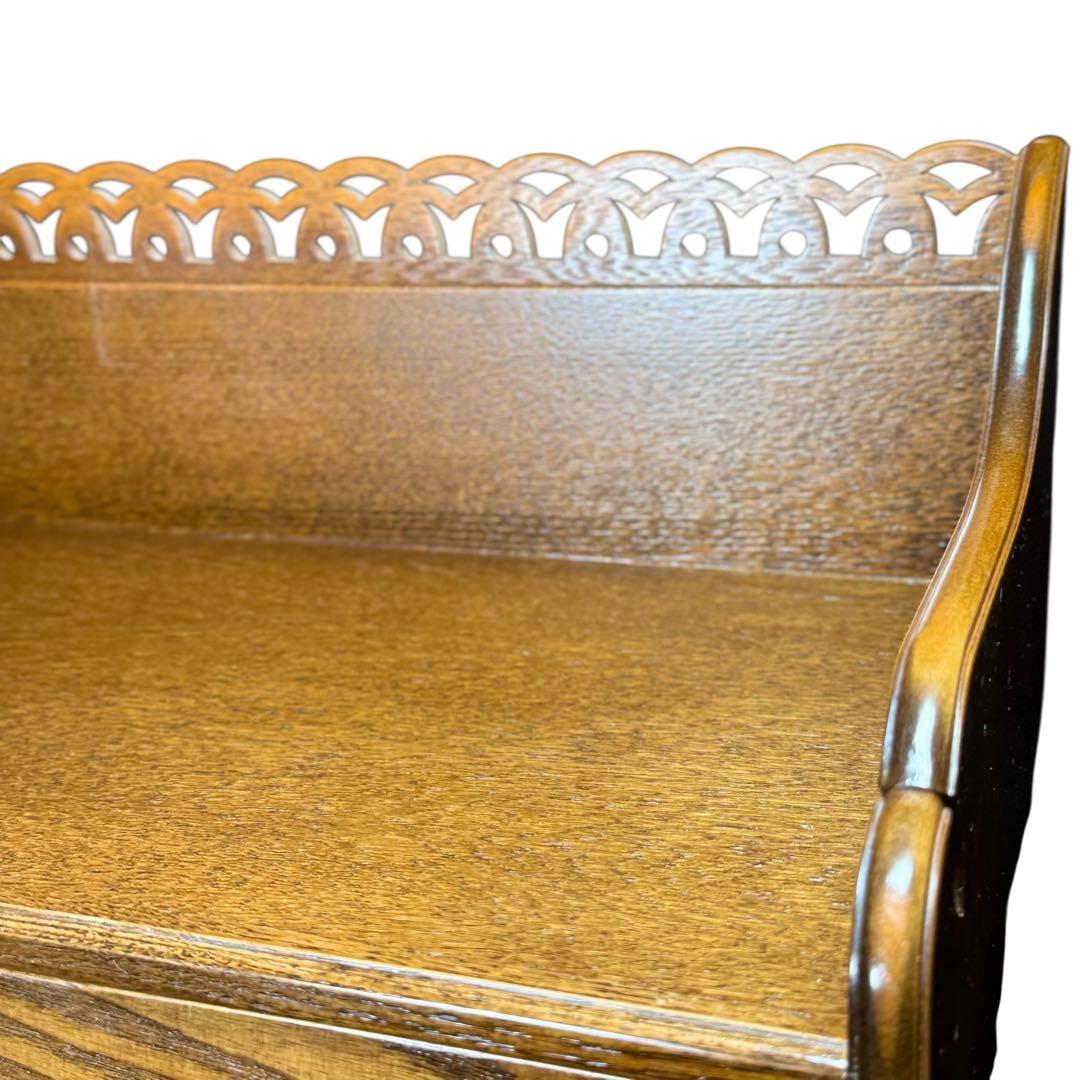 HR797 パリの雑貨屋 キャビネット　日本製　飾り棚　2枚ガラス扉