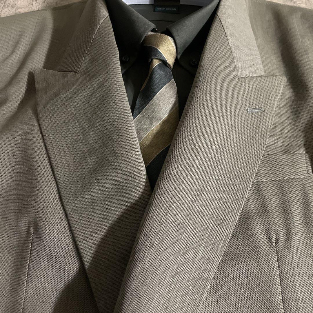 け*ご様 超特価 未使用 高級イタリア製生地 シングルスーツ 高級ブランドネクタ