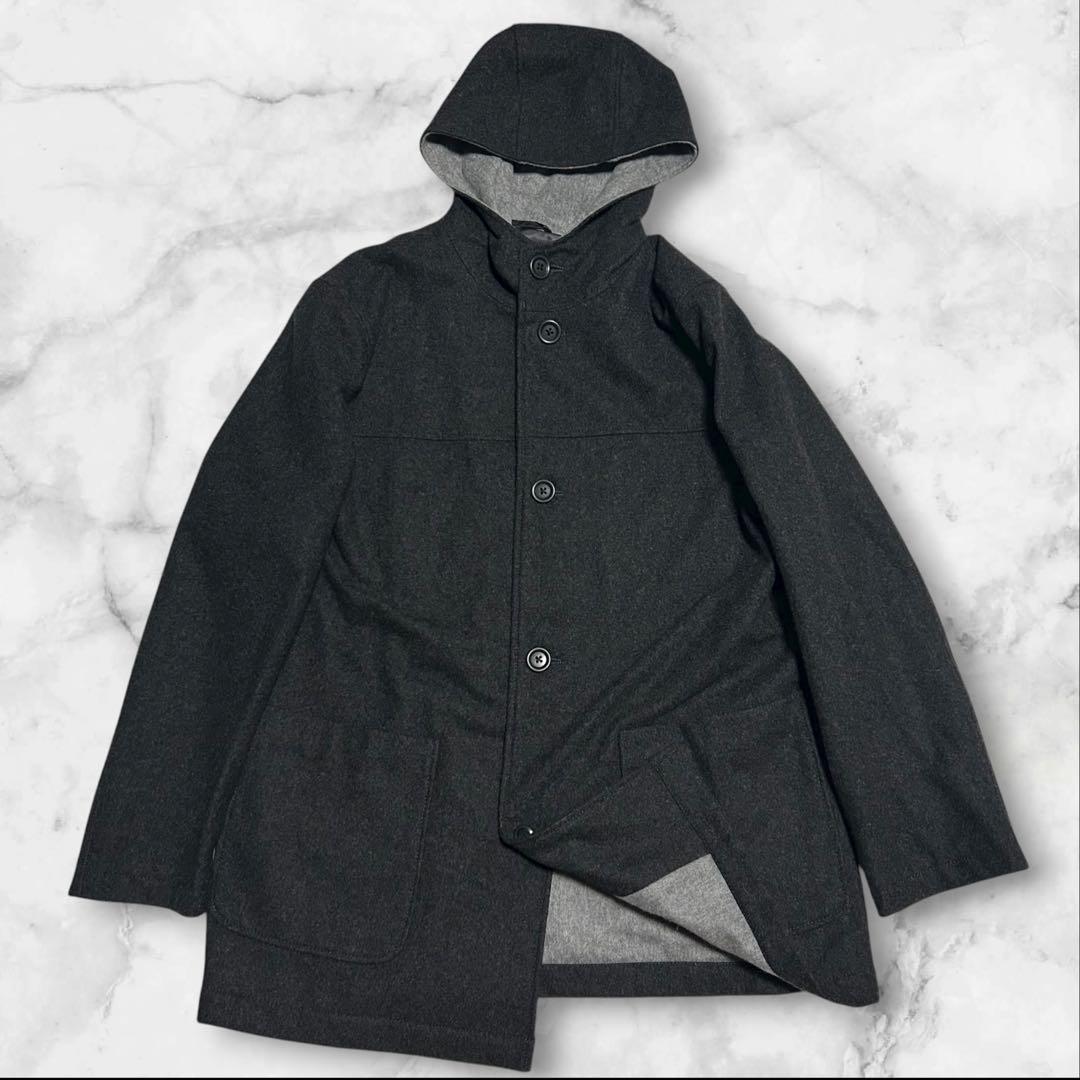tuduhono 美品】トゥモローランド　 フーデッドコート　ダブルフェ