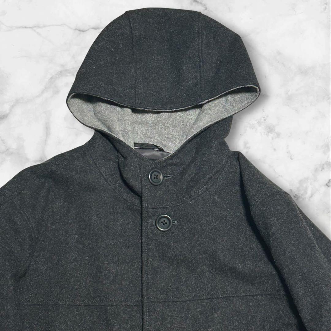 tuduhono 美品】トゥモローランド　 フーデッドコート　ダブルフェ