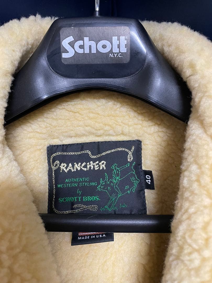 Schott Rancher 40 ブラウンジャケット　ショット　ランチコート