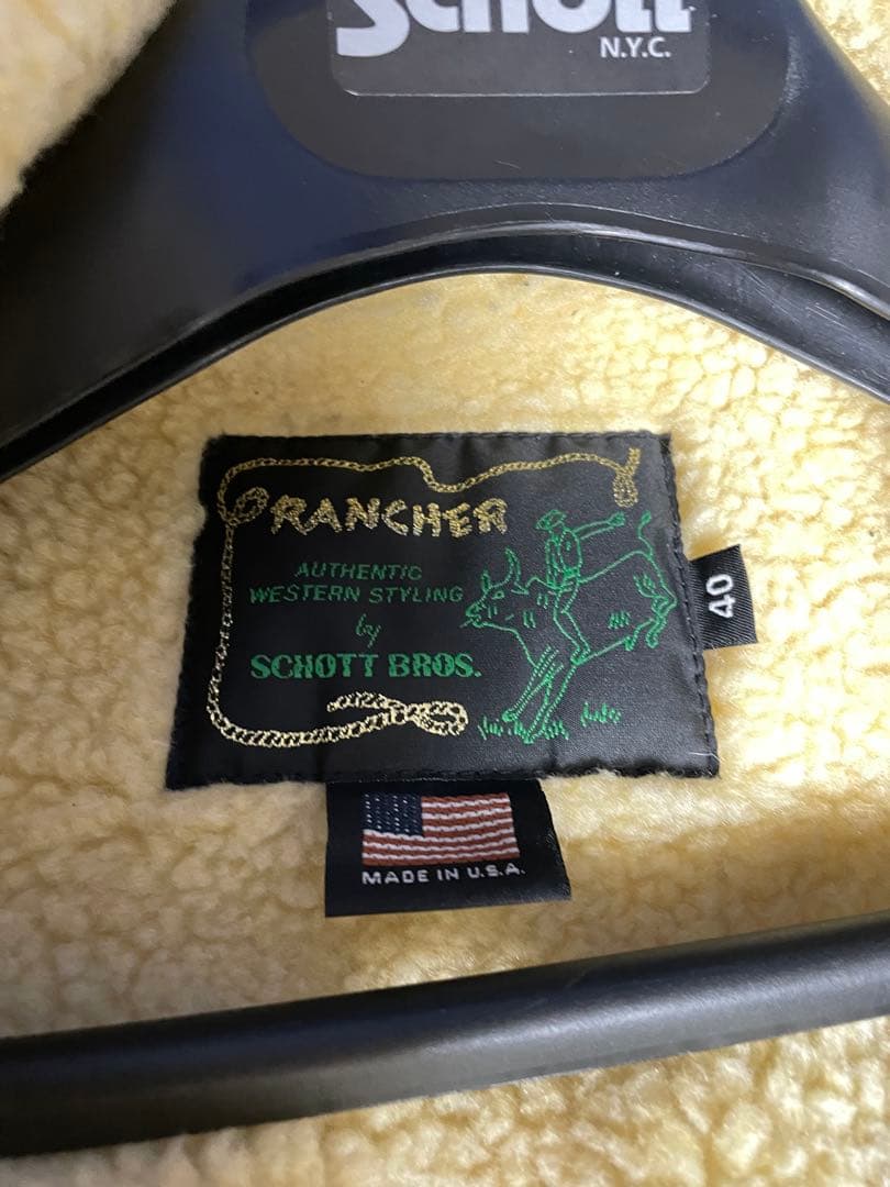 Schott Rancher 40 ブラウンジャケット　ショット　ランチコート