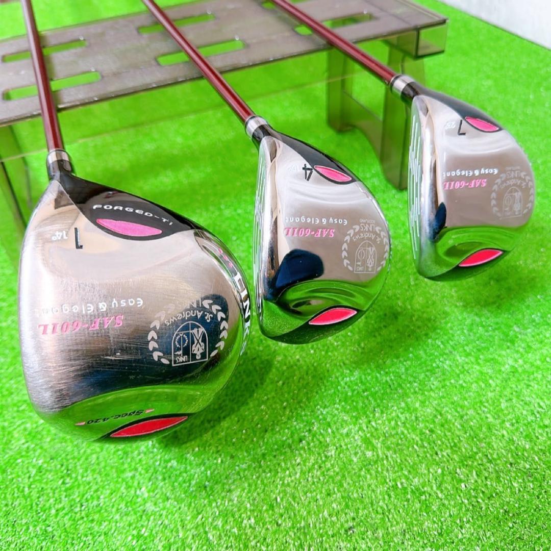 レディース ゴルフクラブセット LINKS SAF-601L 9本 初心者