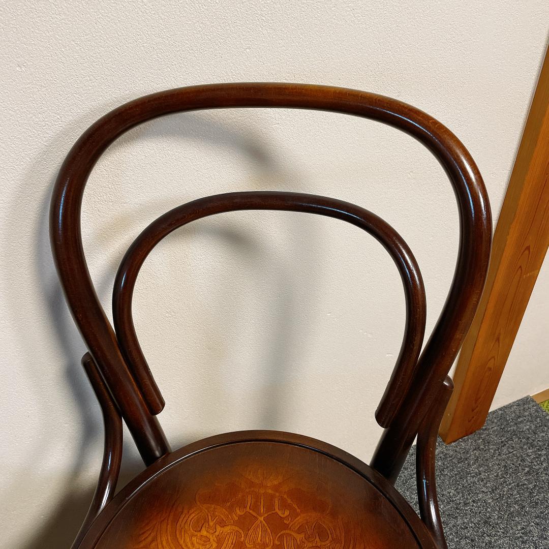 準美品　秋田木工 ダイニングチェア 2脚セット 曲げ木 椅子 ブナ材