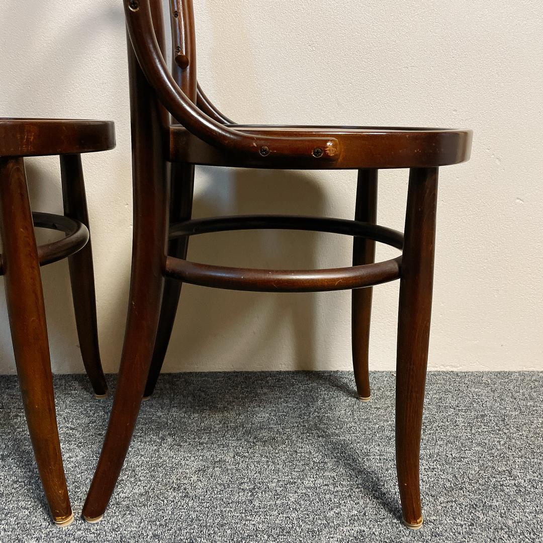 準美品　秋田木工 ダイニングチェア 2脚セット 曲げ木 椅子 ブナ材