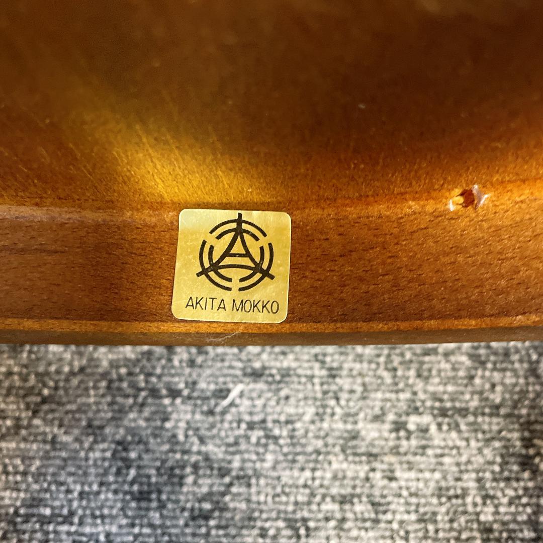 準美品　秋田木工 ダイニングチェア 2脚セット 曲げ木 椅子 ブナ材