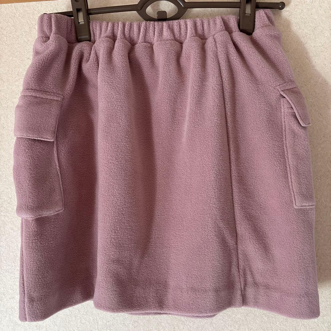 新品未使用タグ付きHer lip toフリースミニスカートピンク