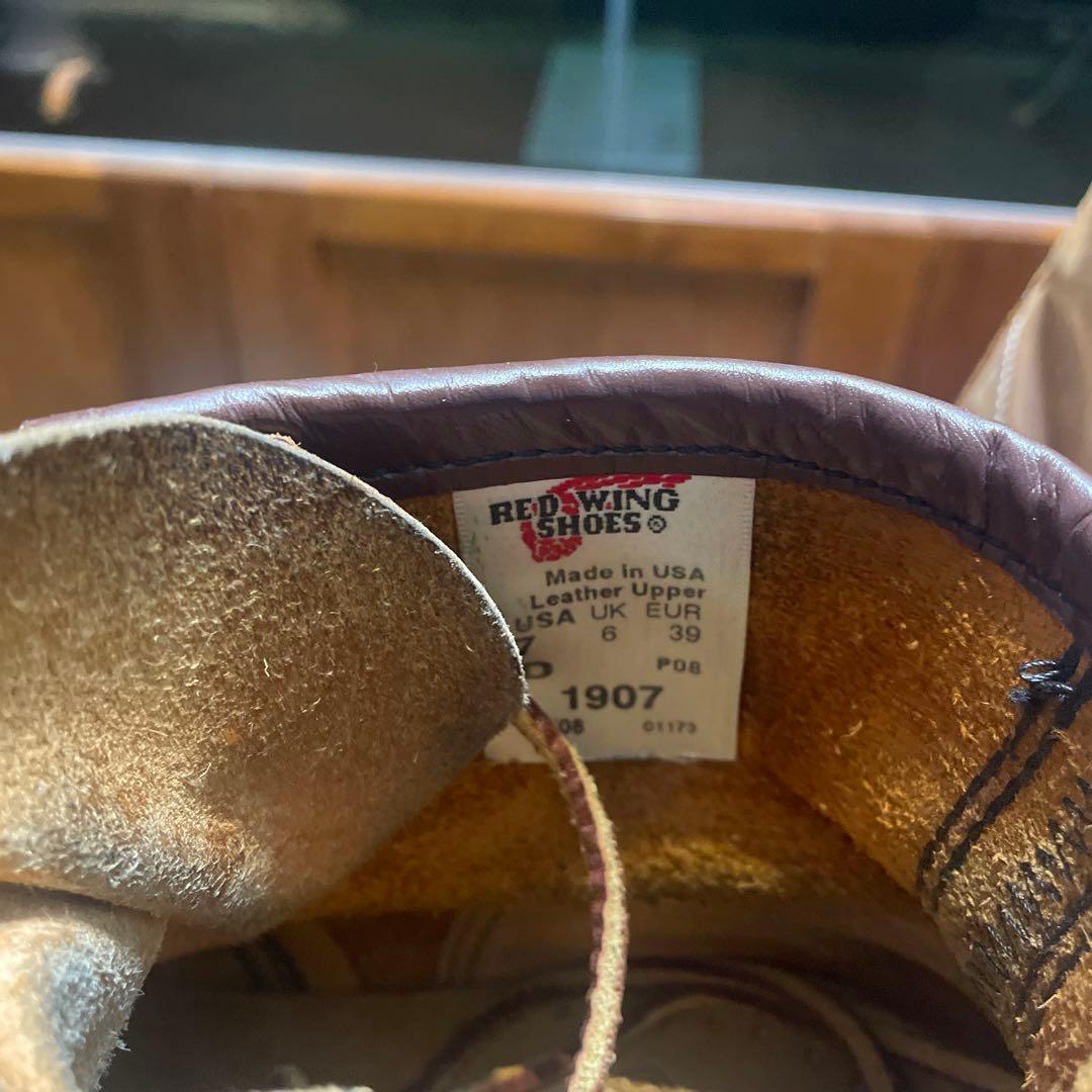 RED WING SHOES ブラウンミッドカットブーツ