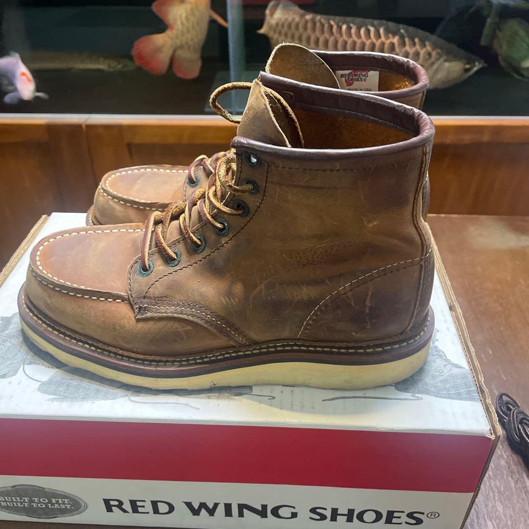 RED WING SHOES ブラウンミッドカットブーツ